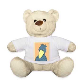 Oiseau à bec-en-sabot Ornithologue Forêt I Cadeau - Nounours - blanc - Devant