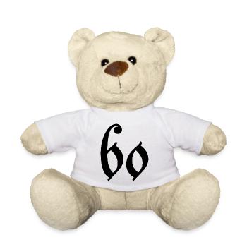 60. 60 JAHRE. 60. JAHRESTAG. 60. GEBURTSTAG. - Teddy - Weiß - Vorne