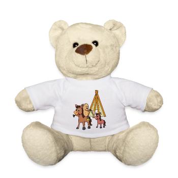 Wild West Peanut Muli Donkey Donkey Rider Rider - Nounours - blanc - Devant