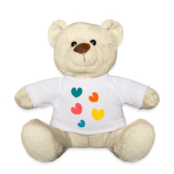 MAMAN. FÊTE DES MÈRES. COEUR - Nounours - blanc - Devant