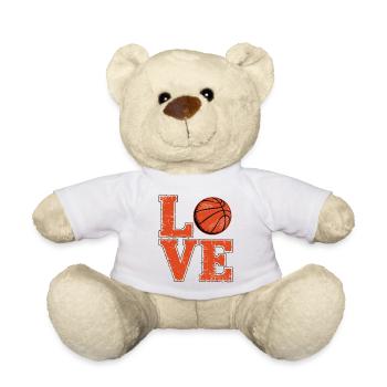 Liebe Basketball - Teddy - Weiß - Vorne