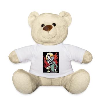 Funny Funky Young GEN Z-ombie - Teddy Bear - white - Front
