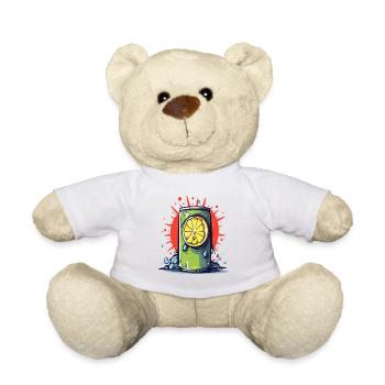 Erfrischende Dose Limonaden-Soda für den Sommer - Teddy - Weiß - Vorne