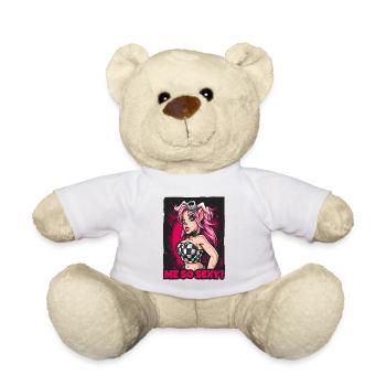 Attractive pig girl is so sexy - Teddy Bear - white - Front