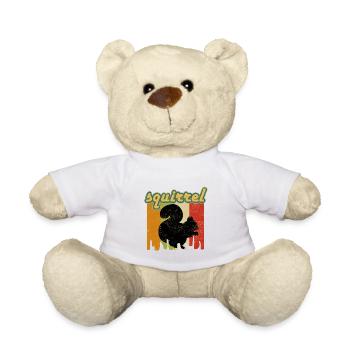 Vintage Eichhörnchen Streifenhörnchen Nagetier Tierliebhaber - Teddy - Weiß - Vorne