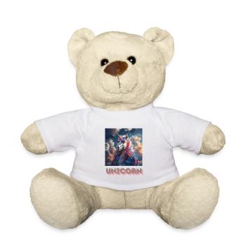 Licorne Métal - Nounours - blanc - Devant