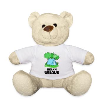 Zelt Urlaub Urlauber Zelten - Teddy - Weiß - Vorne