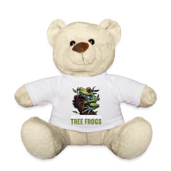 Tree Frog Baumfrösche Baumfrosch - Teddy Bear - white - Front