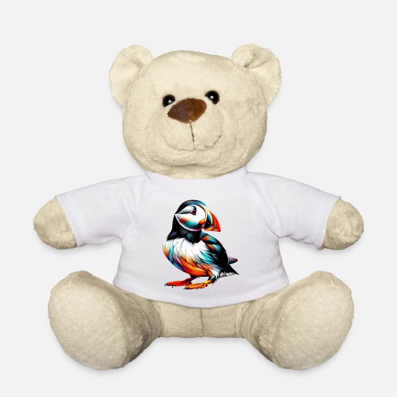 Macareux - Nounours - blanc