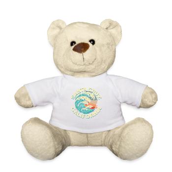 70er 80er In Der Kalifornischen Stadt Santa Cruz - Teddy - Weiß - Vorne