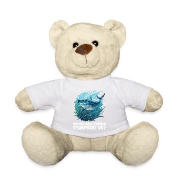 Tuna Thunfische Thunfisch - Teddy Bear - white - Front