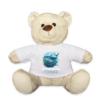 Tuna Thunfische Thunfisch - Teddy Bear - white - Front