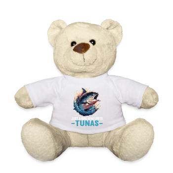Tuna Thunfische Thunfisch - Teddy Bear - white - Front
