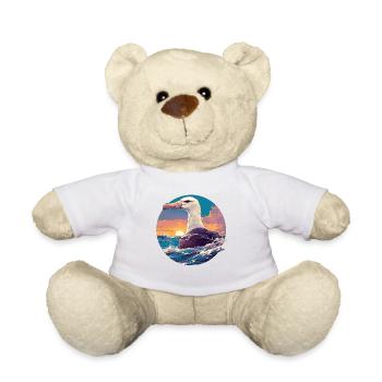Albatross Albatrosse Albatros - Teddy Bear - white - Front