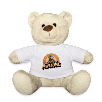 Perroquet ara né pour être - Nounours - blanc - Devant