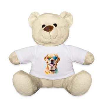 Labrador Retriever Sunglasses Dog Design Print - Teddy Bear - white - Front