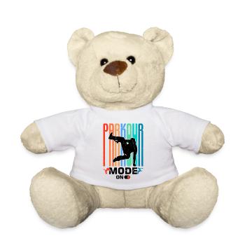 Drôle de dicton de parkour - Nounours - blanc - Devant