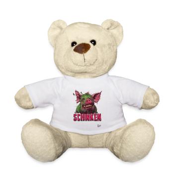 Jambon Zombie Cochon - Nounours - blanc - Devant