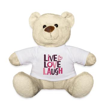 LEBE LIEBE, LACHE - Teddy - Weiß - Vorne