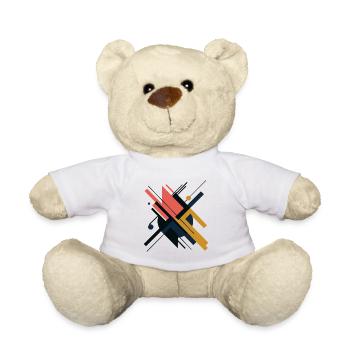 ART ABSTRAIT - Nounours - blanc - Devant