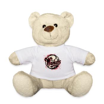 Wankers, baseball team parody - Teddy Bear - white - Front