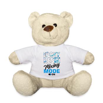 Funny epoxy resin saying - Teddy Bear - white - Front