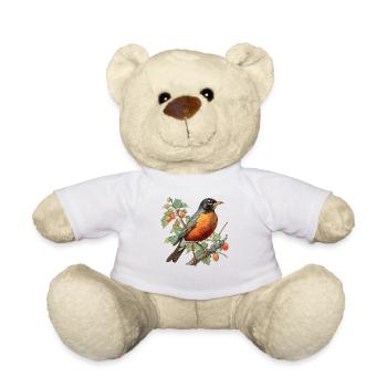 Robin Rotkehlchen - Teddy - Weiß - Vorne