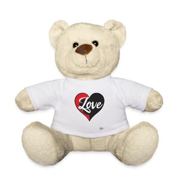 Heart and love - Teddy Bear - white - Front