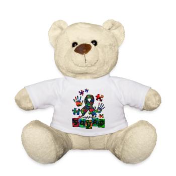 Autism Superhero Caregiver Puzzle Children Anomalous - Teddy Bear - white - Front