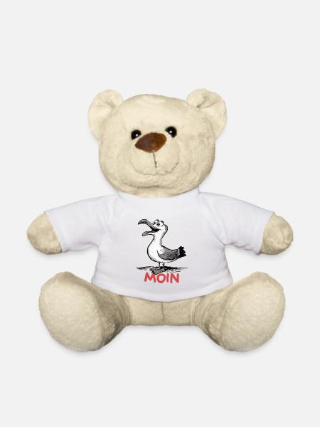 Moin Möwe - Teddy - Weiß