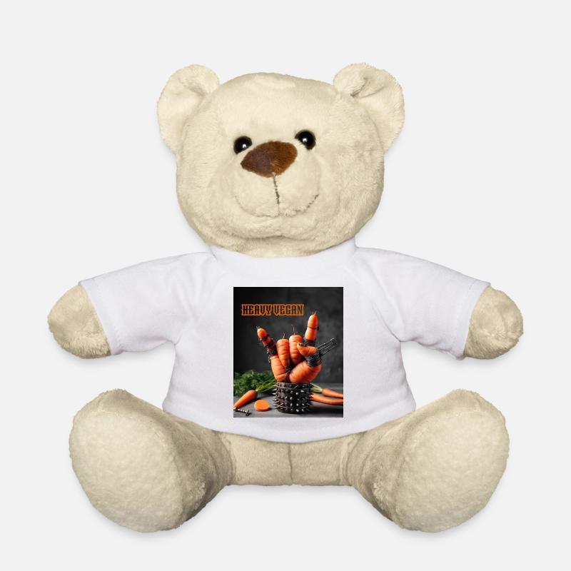 Végétalien lourd - Nounours - blanc