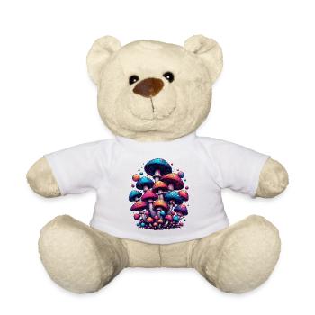 Psychedelic Mushroom Magic - Teddy - Weiß - Vorne