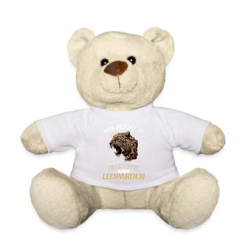 Leoparden Leopard - Teddy - Weiß - Vorne