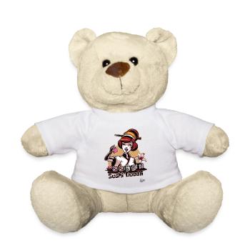 Hobby Geisha: The cheerful sushi queen - Teddy Bear - white - Front