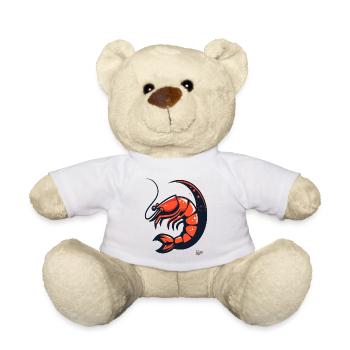 Moon Shrimp: A Shrimp on the Moon - Teddy Bear - white - Front