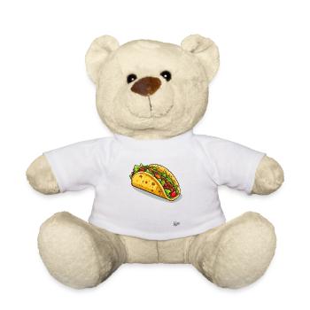 The best, deliciously delicious tacos from Mexico - Teddy Bear - white - Front