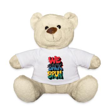 Grafische Textrevolution mit kraftvollen Sätzen - Teddy - Weiß - Vorne