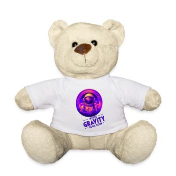 Where Gravity Bows Down Design - Teddy Bear - white - Front