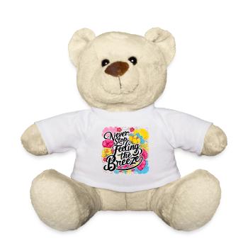Never Stop Feeling The Breeze Design - Teddy Bear - white - Front