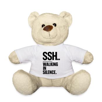 SSH.. Leises Gehen, Gehen in Stille - Teddy - Weiß - Vorne