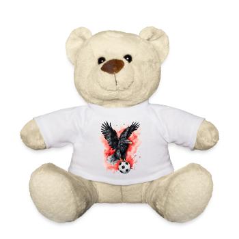Eagle Football Coloré Albanie Animal Design Print - Nounours - blanc - Devant