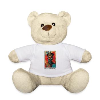 Carte de tarot L’Empereur Le Souverain - Nounours - blanc - Devant