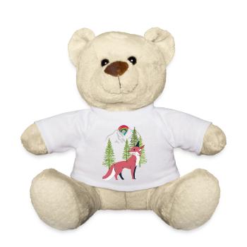 Fuchs Füchse Natur Märchen Wald Natur Baum - Teddy - Weiß - Vorne