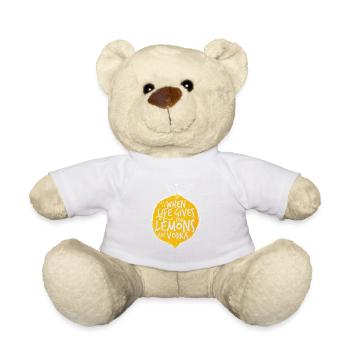 When life gives you lemons - Teddy Bear - white - Front