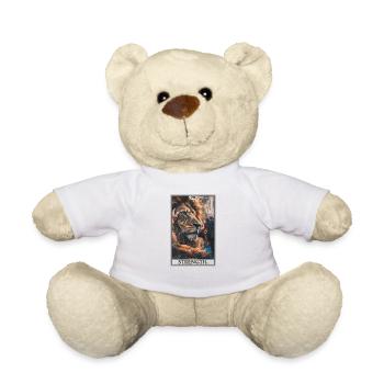 Carte de tarot Carte de tarot Force Puissance - Nounours - blanc - Devant