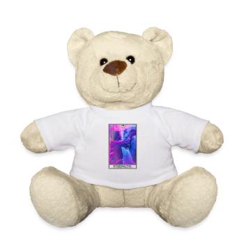 Carte de tarot, Puissance de force de la carte de tarot - Nounours - blanc - Devant
