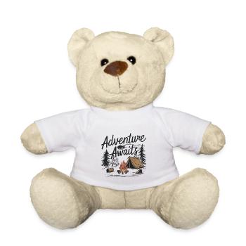 L’AVENTURE VOUS ATTEND - Nounours - blanc - Devant