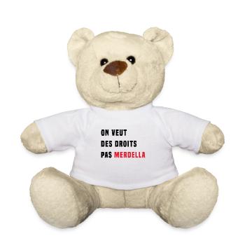 on veut des droits pas merdella - Nounours - blanc - Devant