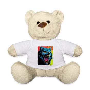 Angry Wolf: Biting Rage - Teddy Bear - white - Front