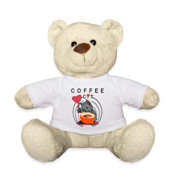 Chat du café - Nounours - blanc - Devant